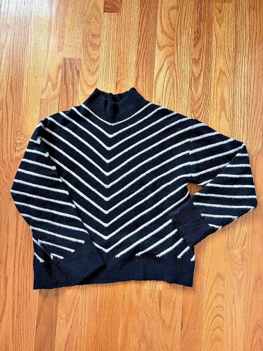 Mango Striped mock neck Sweater